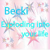 Becki's album cover, Exploding into your life